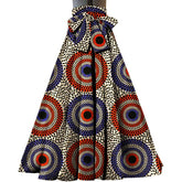 ON SALE!!! youth maxi skirt, African kente design Maxi Skirt With Pockets High Waist Ethnic Clothing Ankara Long Wax Skirt - Free Delivery Worldwide only at Flexi Africa